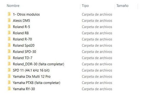 Imagen 5 de 5 de Samples Pack Sonido Spd-sx/spd-s/alesis/yamaha