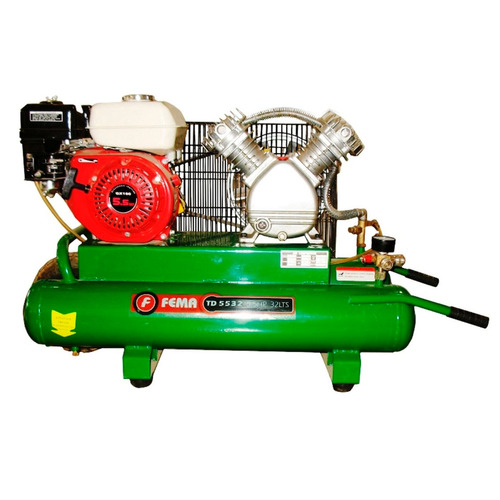 Fema Compresor Aire Pro 5.5 Hp 32 Lts 4 Tiempos 220v Ruedas