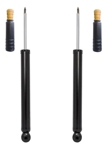 Imagen 1 de 6 de Kit 2 Amortiguadores Traseros Monroe Prisma 2013/ Topes Fuel