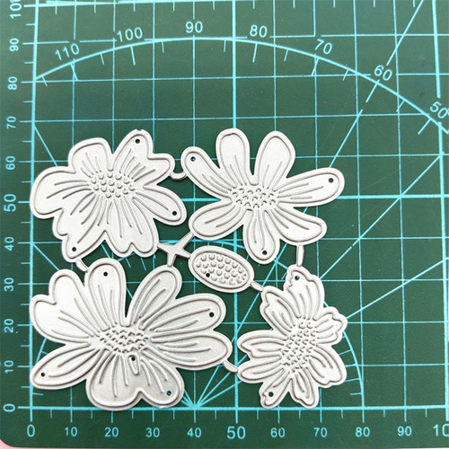 Troqueles Para Cortar Metal Con Forma De Flor (1 #mold), Pla