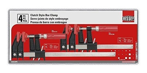 Bessey Starter Set De 4 Abrazaderas De Estilo F (2) Ea 6 Y 1