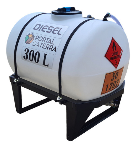 Tanque Abastecimento Diesel 300 Lts C/ Base E Bomba Mac 13