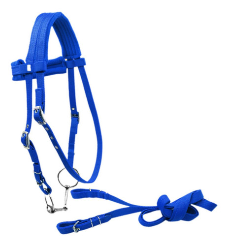 Brida De Caballo Con Rienda, Cuerda Para Montar A Azul