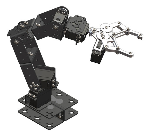 Brazo Robotico Robot 6 Dof Arduino Estructura Metal