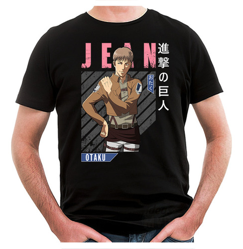 Remera Attack On Titan Jean 02 (negra:) Ideas Mvd