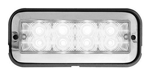 Gran General Rectangular 8 Led Luz Estroboscopica M Blancotr