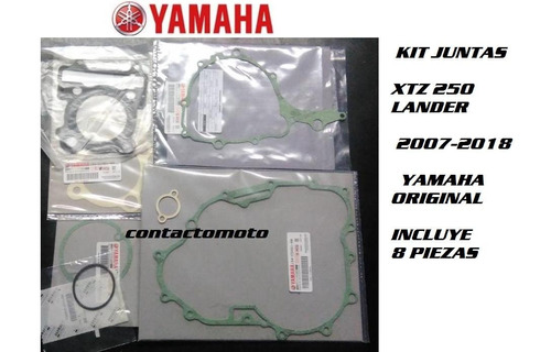 Kit Juntas Varias Xtz250 Original Yamaha Contactomoto