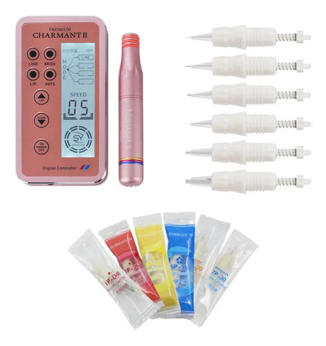 Agujas Micropigmentacion Dermografo Charmant Premium 2 X10 1r-1p