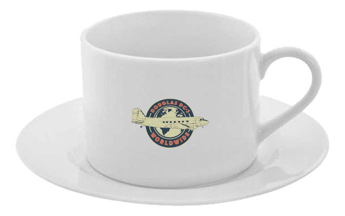 Taza Y Plato Desayuno Te Café Fuerza Aerea Cod A107