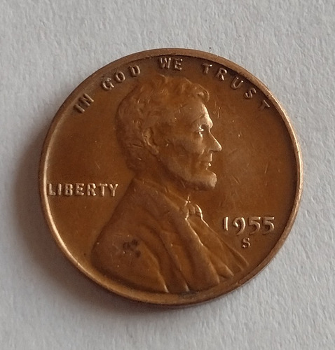 Moneda De Estados Unidos De Un Centavo Año 1955 Ceca S