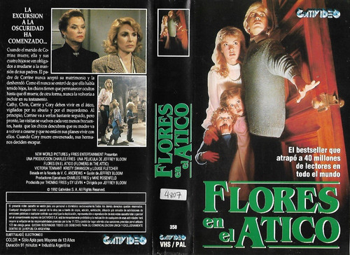 Flores En El Atico Vhs Flowers In The Attic 1987 Suspenso (Usado)