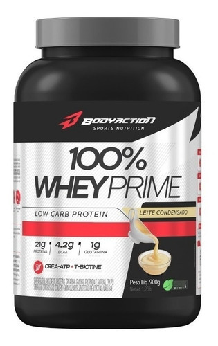 Whey 100% Prime 900g Bodyaction - Leite Condesado