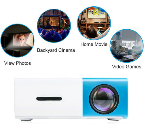 2017 Deeplee Nuevo Mini Proyector, Proyector Led Portátil
