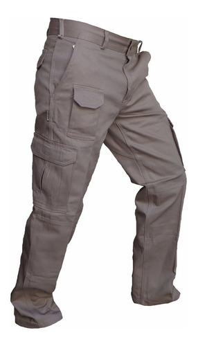 Pantalon Cargo Hombre Trabajo Grafa Gabardina Explora Oferta