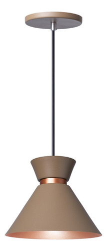 Pendente Lustre Luminária Berlin 15cm Fendi Iluminar Ambiente Para Cozinha