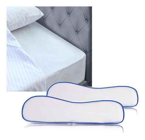 Combo: Protector Colchón Antifluido Semid +2 Almohadas Gel O