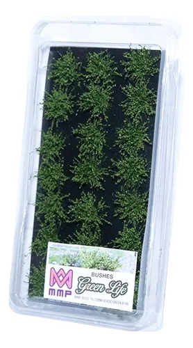 Pasto Estático Arbusto Bushes 10/12mm Color Verde B-09