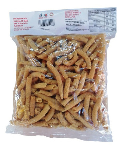 Botana Churrito Salado Con 250 Gr Deliciosos, 20 Piezas
