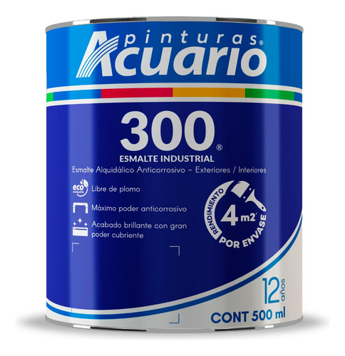 Acuario 300 Pintura De Aceite 4m2 500 Ml Oro Plata