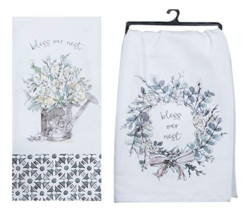 Toalla De Cocina Bless Our Nest Floral Farmhouse De Kay Dee