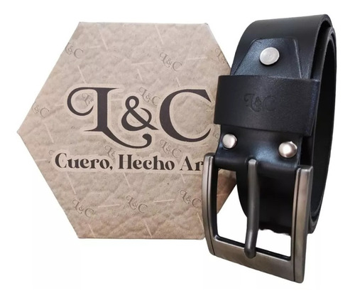 Cinturón Cuero Elegante Moda Masculina Broche Ajustable 