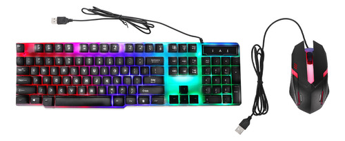 Conjunto De Teclado E Mouse Com 104 Teclas, Luz De Fundo, Us