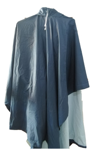 Poncho Azul Pvc/pol , Medida 1,27 X 2,03 M.