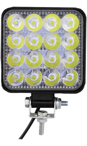 Neblinero 16 Led 4x4 Auto Camión 10-30v 48w Estrobo Flash