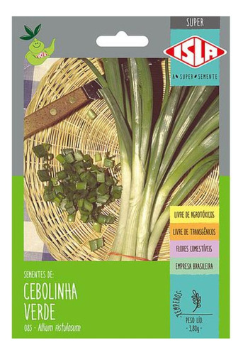 Sementes De Cebolinha Verde Env C/ 900mg De Sementes