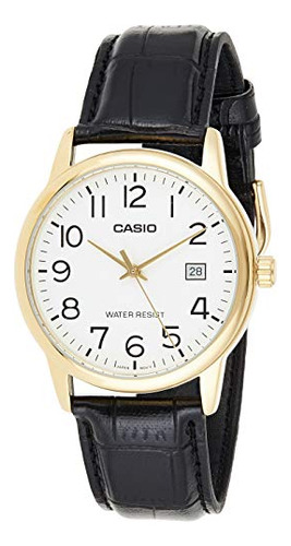 Reloj De Moda De Cuarzo Japonés Casio Mens Mtpv002gl7b2 Gold