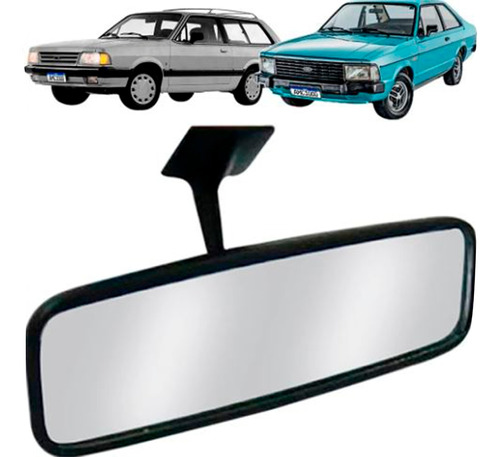 Espelho Interno Ford Pampa / Del Rey - Modelo P/ Colar