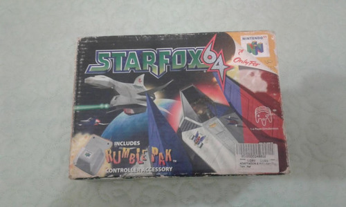 Game Star Fox N64 Com Rumble Pak Nintendo 64 Caixa E Berço (Usado)