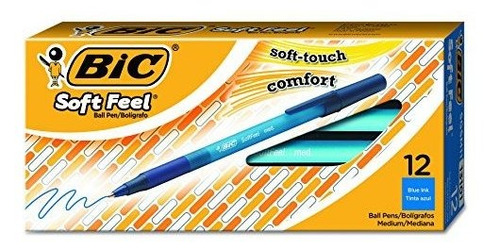 Bic Sgsm11-blue Bolígrafo De Tacto Suave, Punta Media (0.039