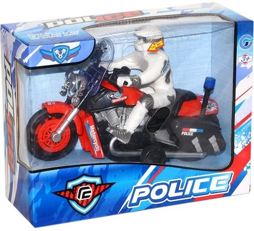 Moto De Policía A Fricción Juguete Grande Regalo Oferta