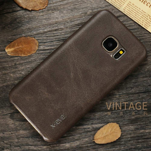 Case Capa Galaxy S7 Edge X-level Couro Vintage Original