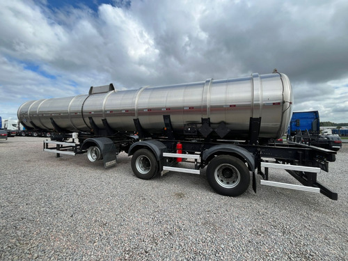 Carreta Randon Tanque Inox 2015 Semi Reboque Preta 38.500