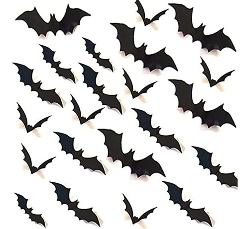 Vinilos Decorativos - 120 Piezas De Halloween Murciélagos 3d