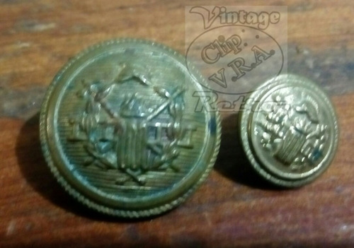 Botones Antiguos Heroico Cuerpo De Bomberos D.f.