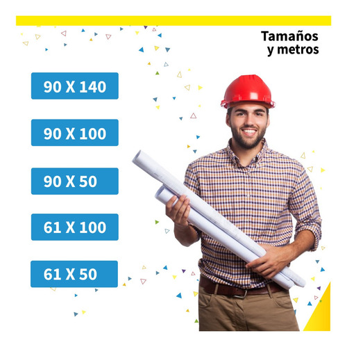 Rollo Papel Bond Hp Plotter A1 24 Pulgadas 61cm A0 36 Pulga