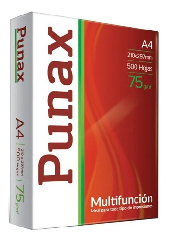 Resma Punax Ledesma A4 75 Grs X 500 Hojas Multifuncion