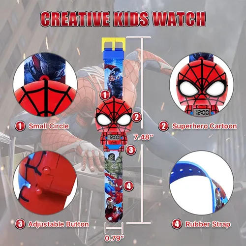 Reloj para niños de superheroes sale