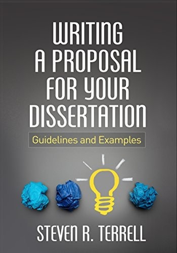 Book : Writing A Proposal For Your Dissertation Guidelines.