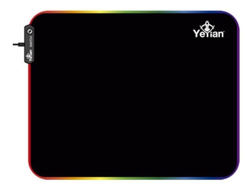 Imagen 1 de 4 de Mouse Pad gamer YeYian 2035 Krieg de sintético, silicona y metal 444mm x 355mm x 3mm negro