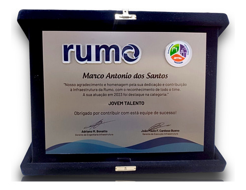 Placa De Homenagem Agradecimento Gratificação Personalizada