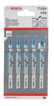 Hoja De Calar T118a Basic For Metal Hss 5 Und X Blister