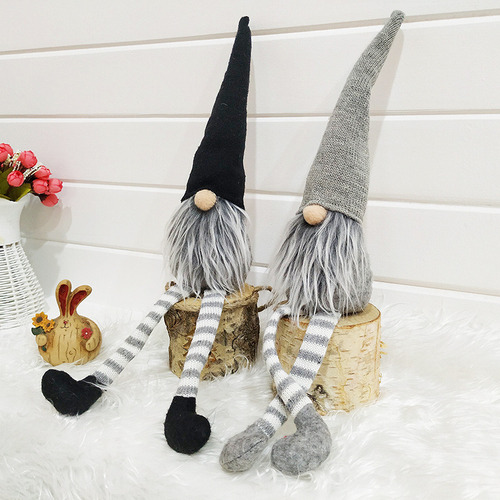/ Muñeca De Peluche De Pie Con Adornos Navideños, 2 Piezas