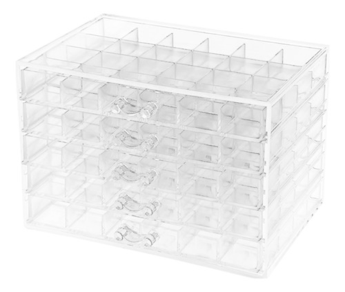 Cajón De Almacenamiento Para Uñas, Acrílico, Transparente, 1