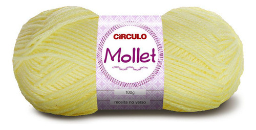 Lã Mollet 200m 100g Amarelo Candy 0325 Círculo