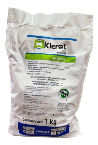 Raticida Klerat Cebo Granulado 1kg