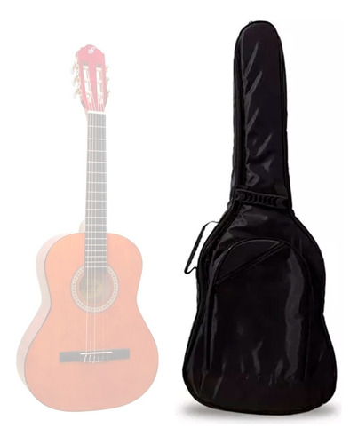 Bag Capa Para Violão Infantil Formato Baby 3/4 Simples Preto